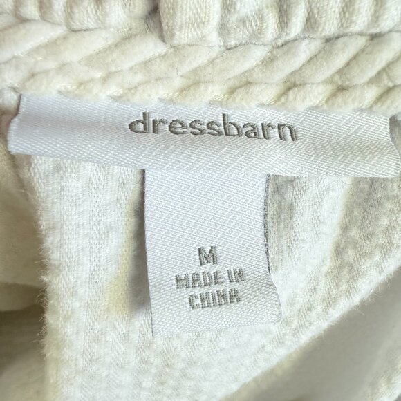 DRESSBARN Casual Corduroy Hooded Zip Jacket M – Cream Vintage Shacket - Picture 6 of 11